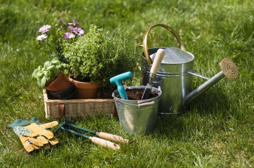 Gardener working on a South Hornchurch garden